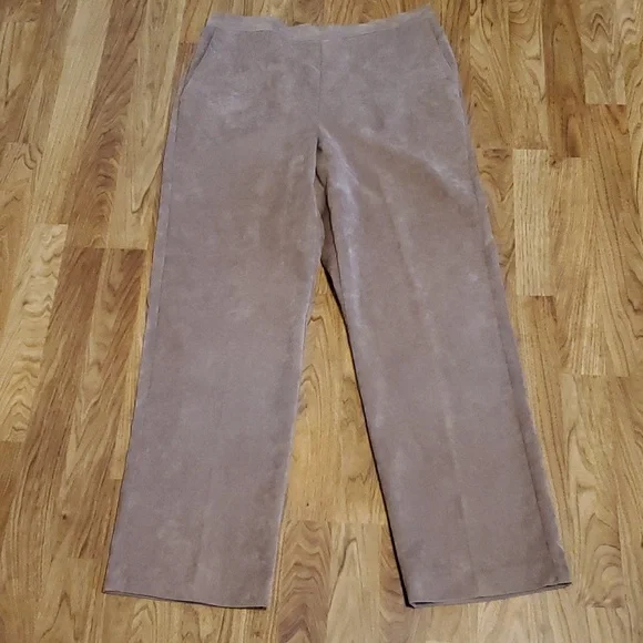Alfred Dunner Womens Pull On Pants Corduroy Size 12 Tan - Picture 2 of 11